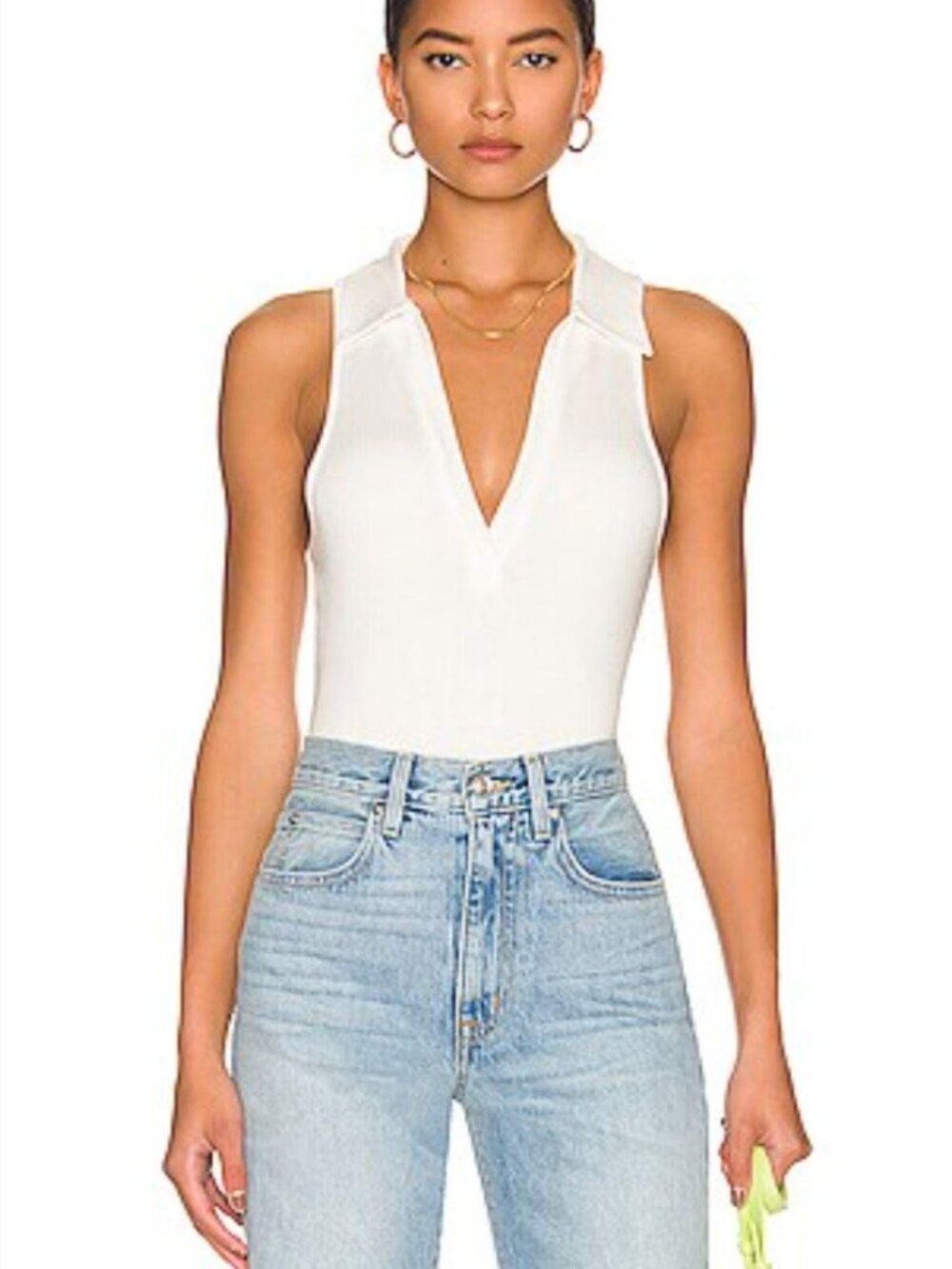 The Range White Blouse Cut Out Detail